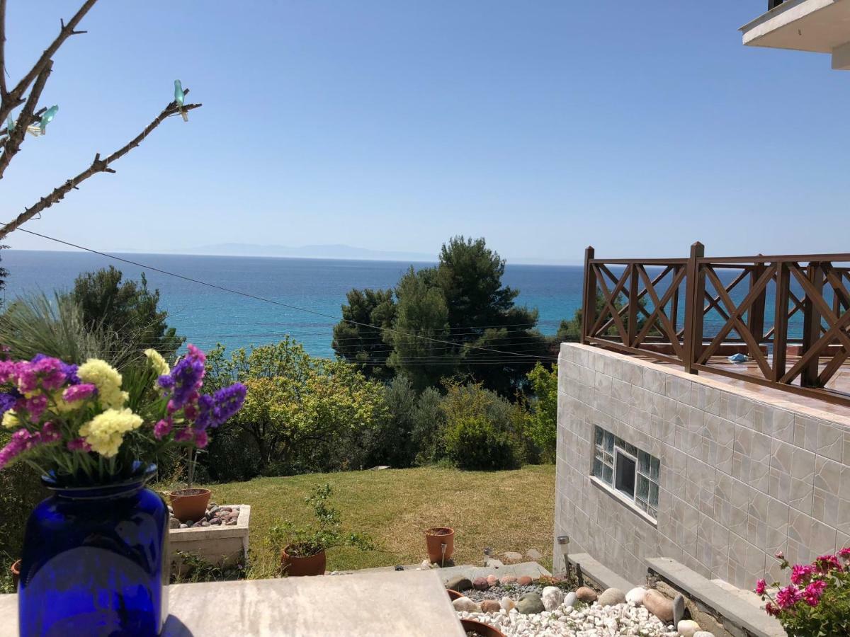 Villa Unique Sea View House Kalandra Exterior foto